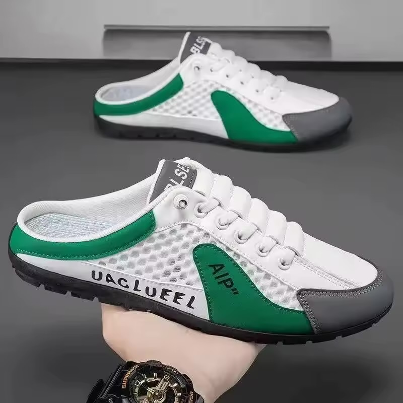 UAGLUEEL Men's Mesh Slip-On Mule Sneakers