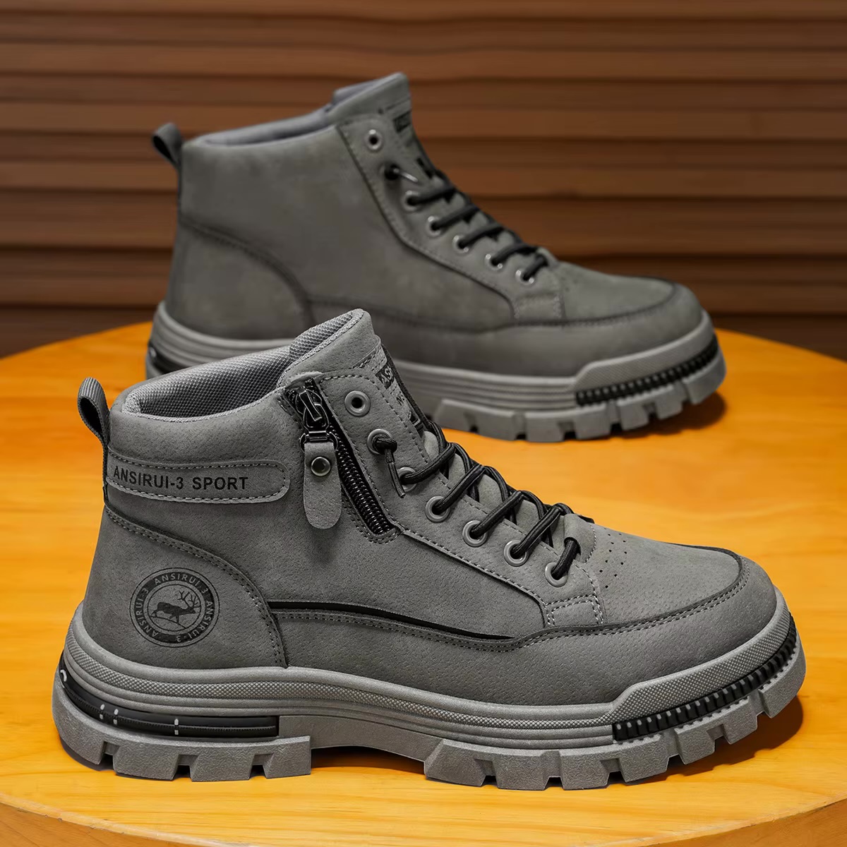 ANSIRUI-3 SPORT Men's High-Top Tactical Suede Boots