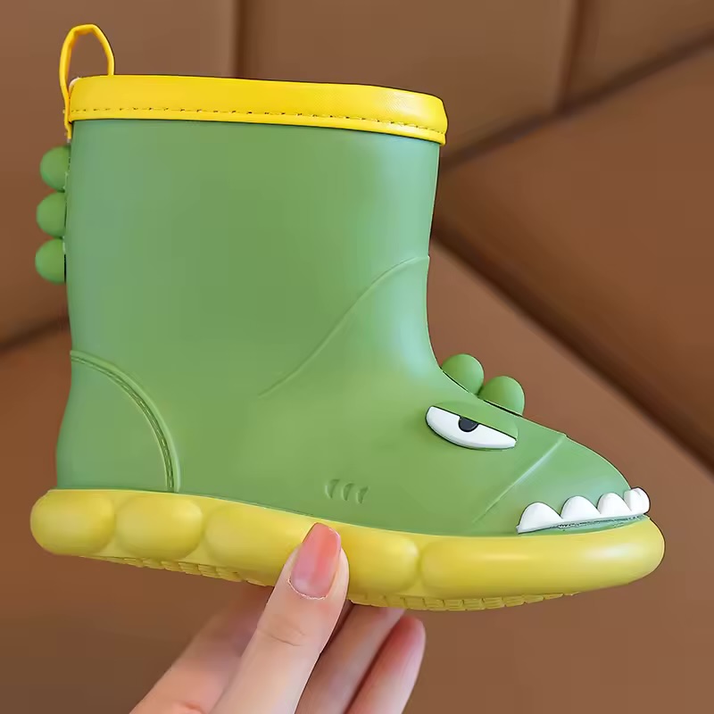 Toddler Cartoon Dinosaur Waterproof Rain Boots 3