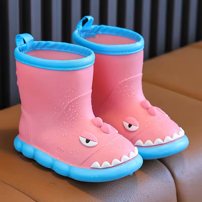 Toddler Cartoon Dinosaur Waterproof Rain Boots 2