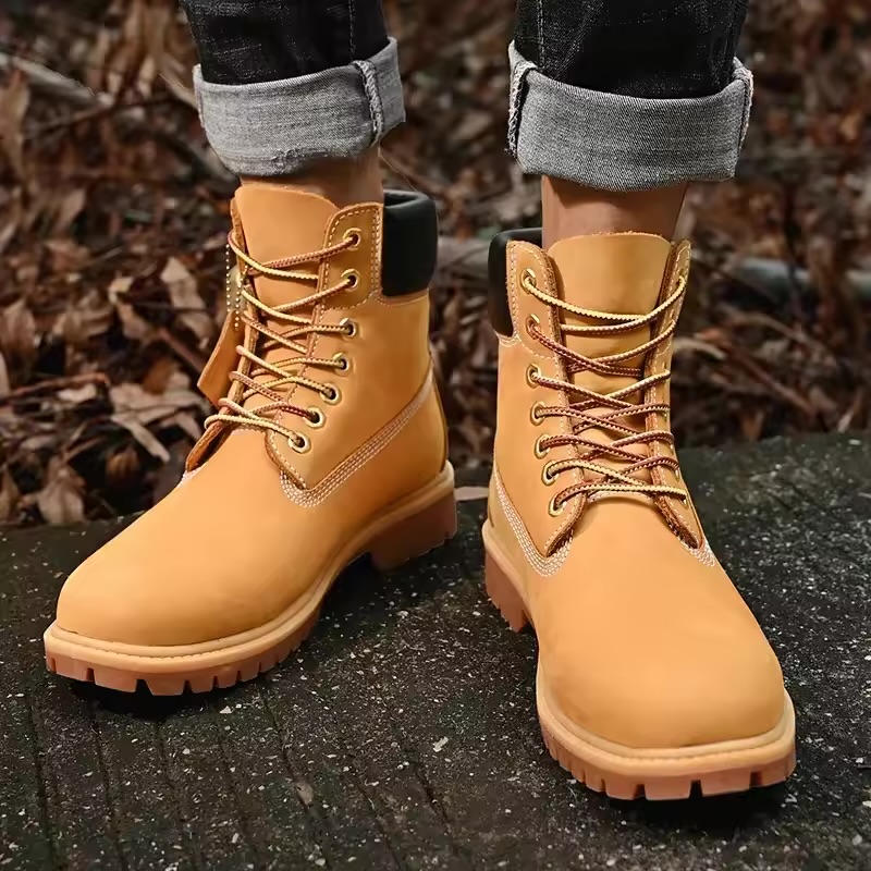 These are Men’s Casual Tactical Streetwear Boots 2