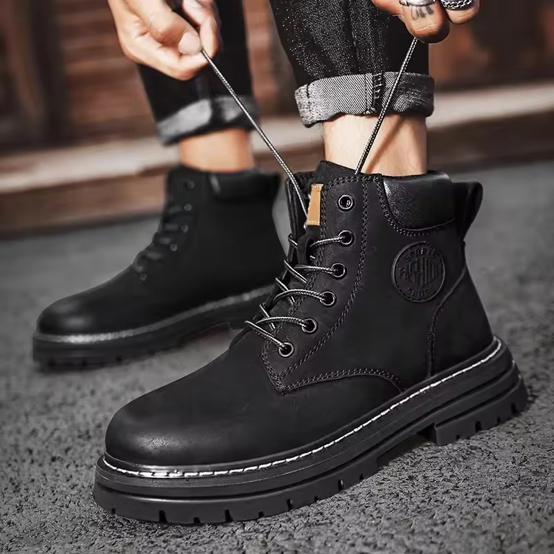 These are Men’s Casual Tactical Streetwear Boots