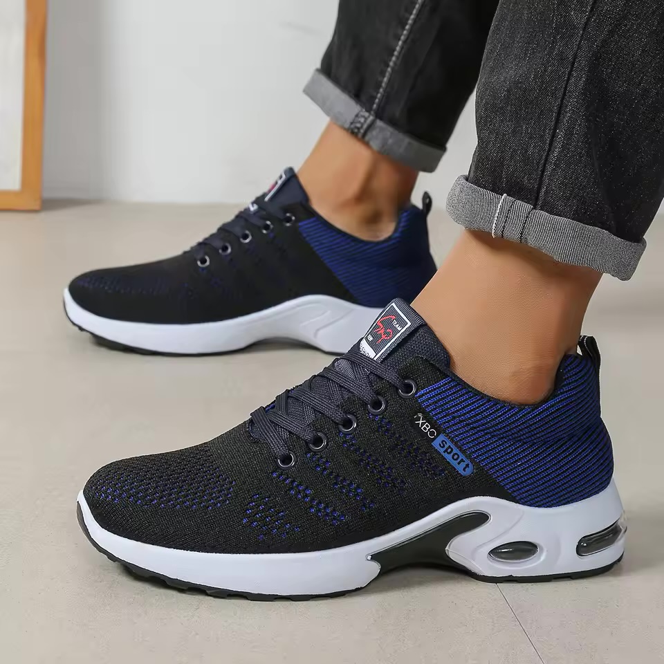 These are Men’s Breathable Knit Air Cushion Running Shoes 2