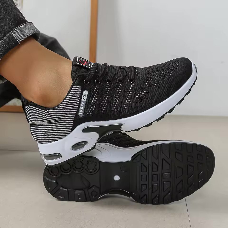 These are Men’s Breathable Knit Air Cushion Running Shoes