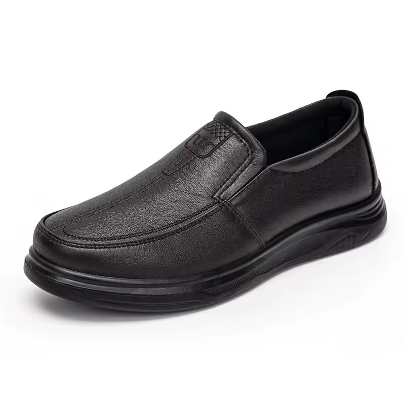 Men's Soft Leather Loafers, Non-Slip Business Walking Shoes, or Waterproof Slip-On Driving Moccasins. 2