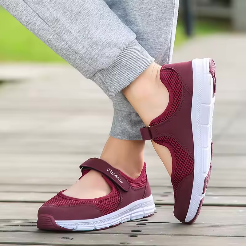 These are Women’s Mesh Mary Jane Walking Sneakers 3