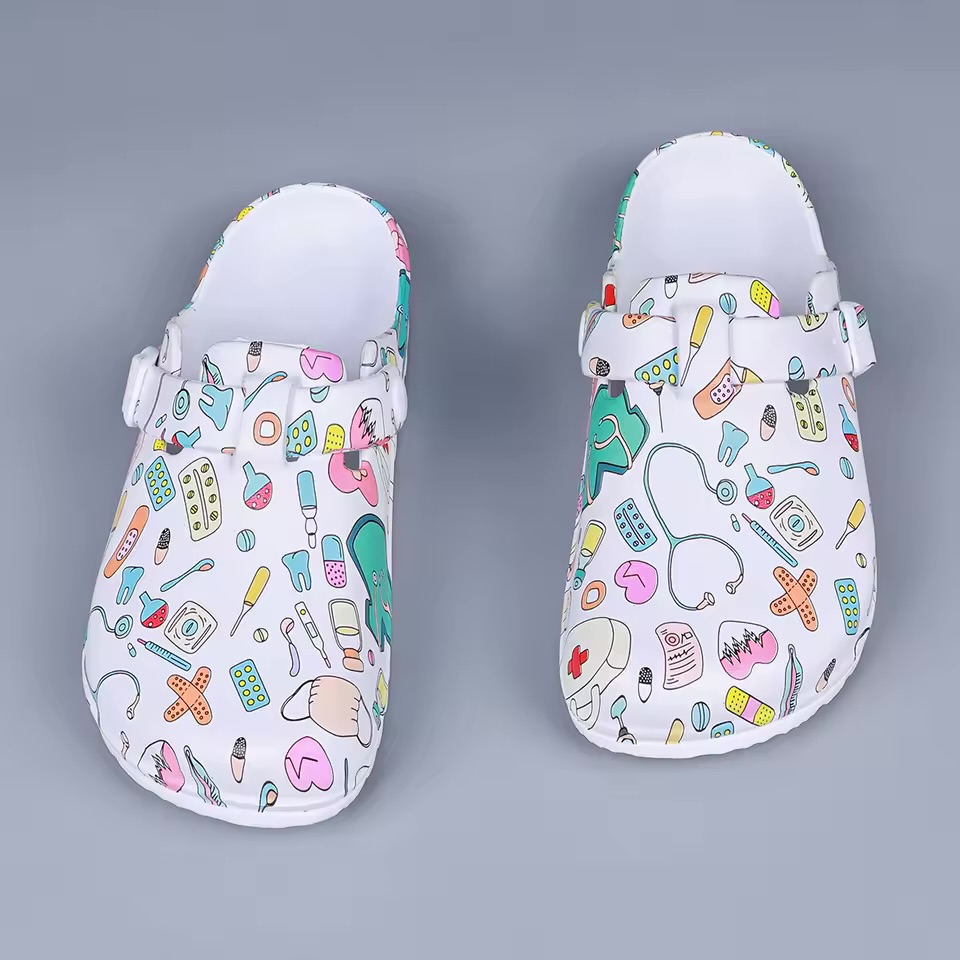 Women's Mesh Cutout Slip-On Walking Mules