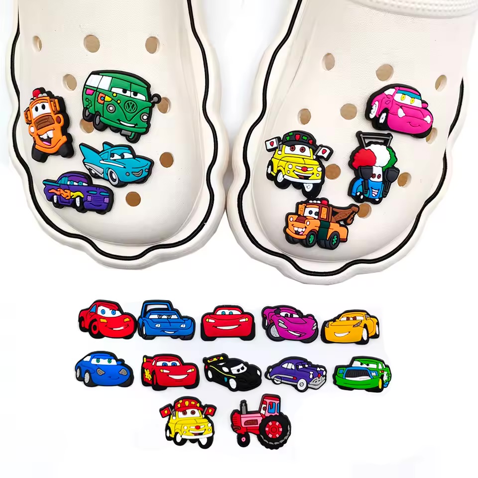 Cartoon Race Car Silicone Shoe Charms (Mega Pack) 2