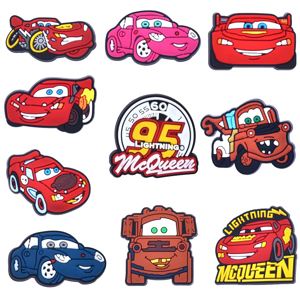 Cartoon Race Car Silicone Shoe Charms (Mega Pack) 3
