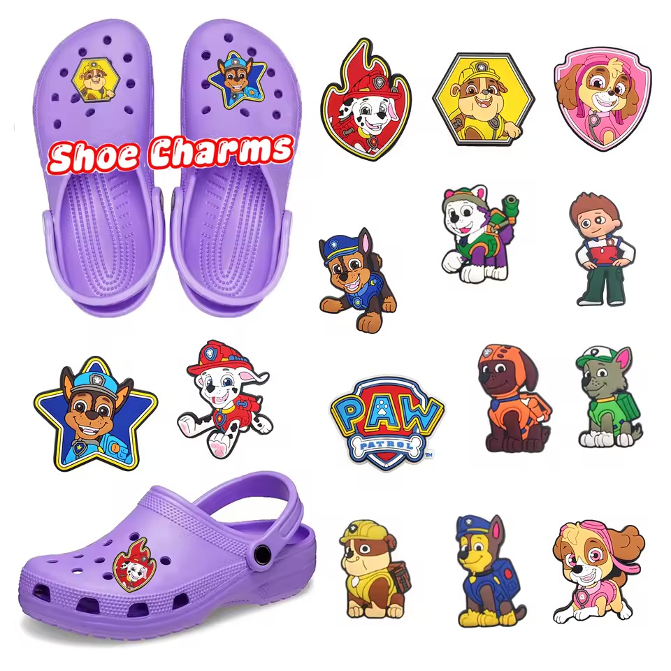 Cartoon Rescue Pup Silicone Shoe Charms 2
