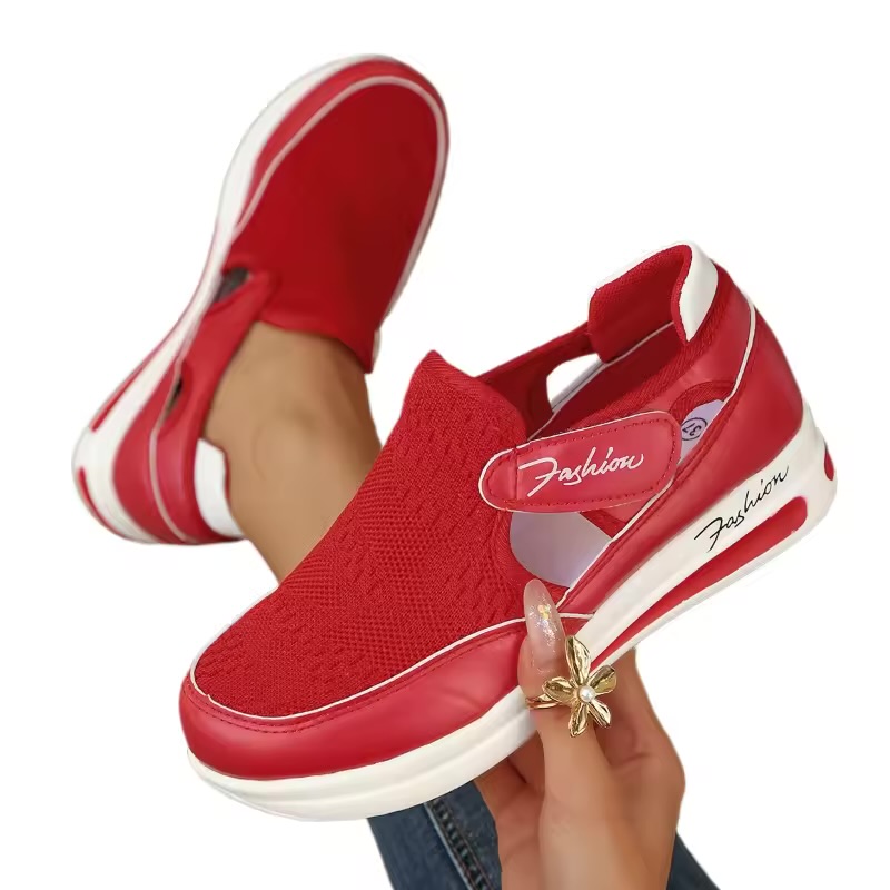 Women's Black and Pink Cutout Platform Sneakers 2