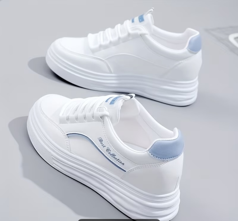 Fashion" Minimalist Off-White Chunky Platform Sneaker 2