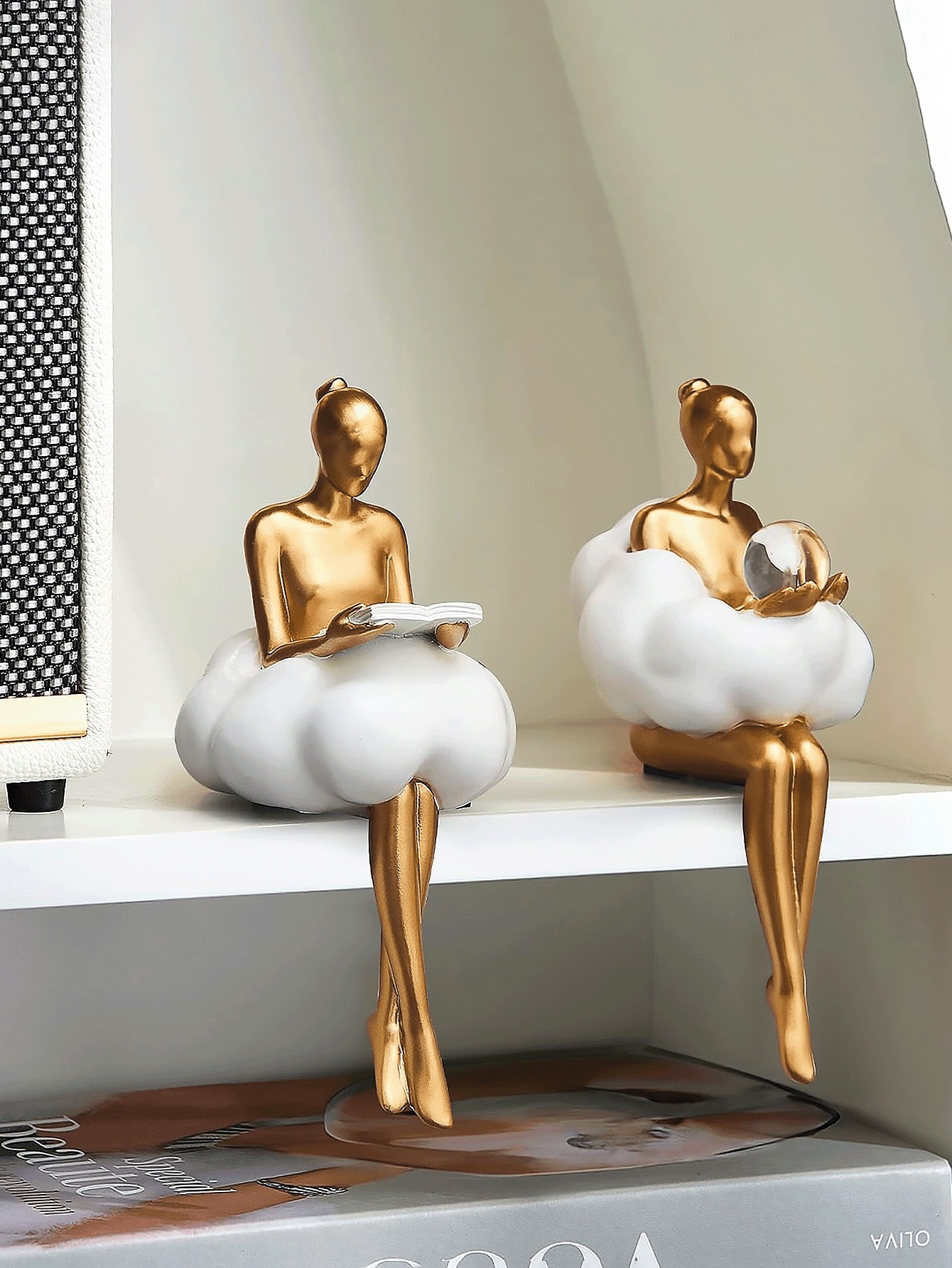 French Provincial Miniature Gold Frame with Ribbon Bow