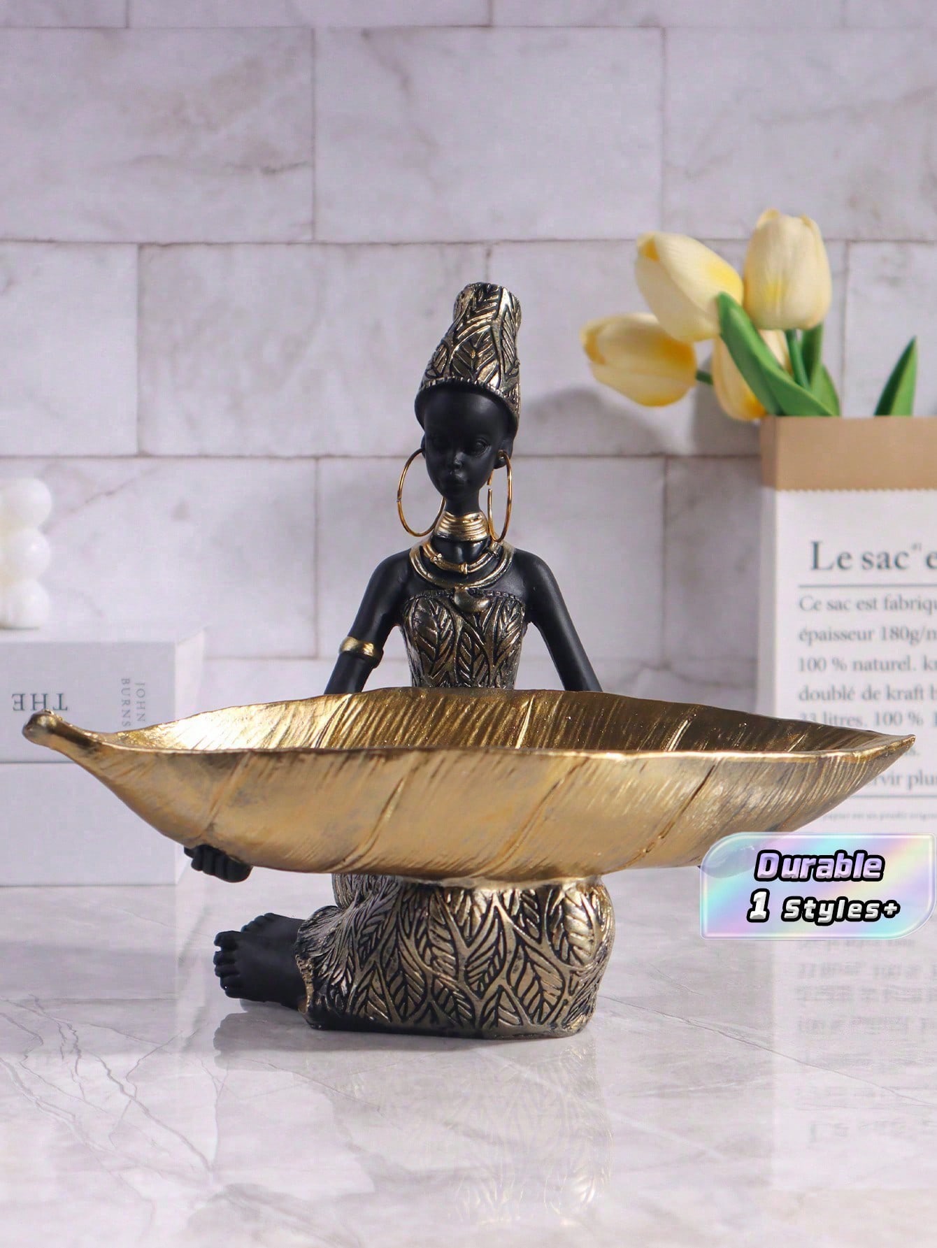 Antique Gold Parallel-Fluted Tabletop Frame