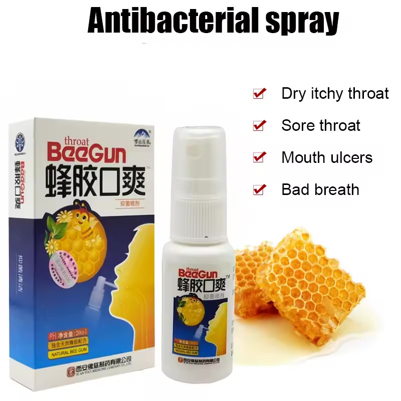 BeeGun Propolis Antibacterial Throat Spray