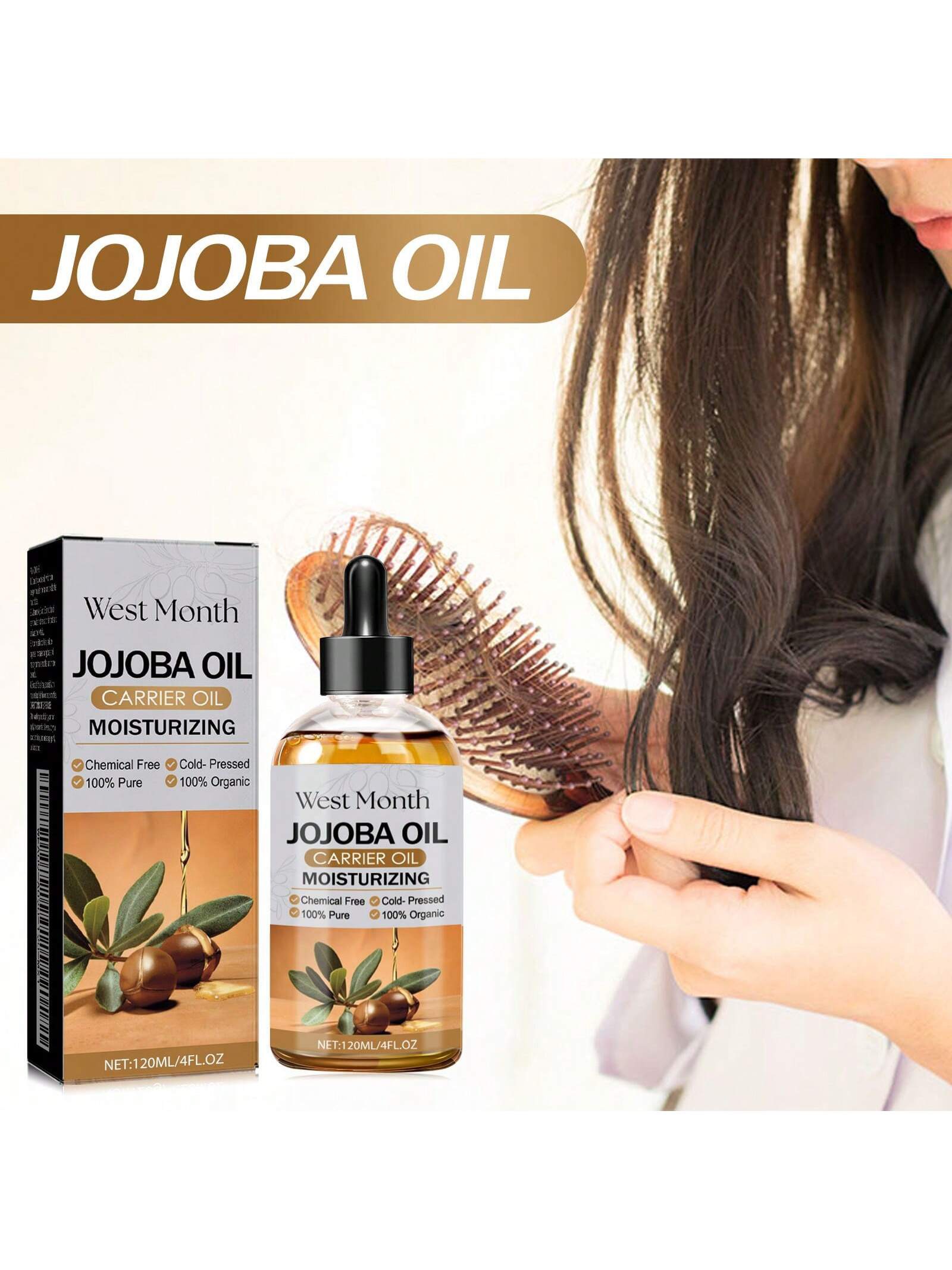 West Month Moisturizing Jojoba Carrier Oil