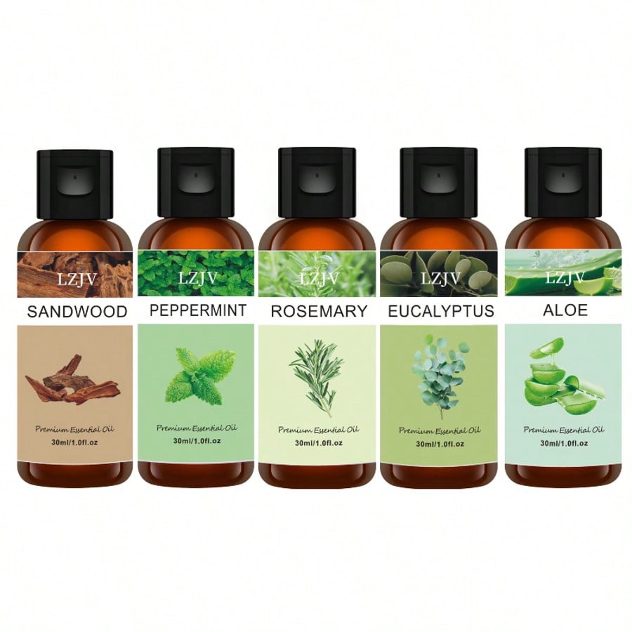 LZJV Premium Essential Oil 5-Piece Gift Set