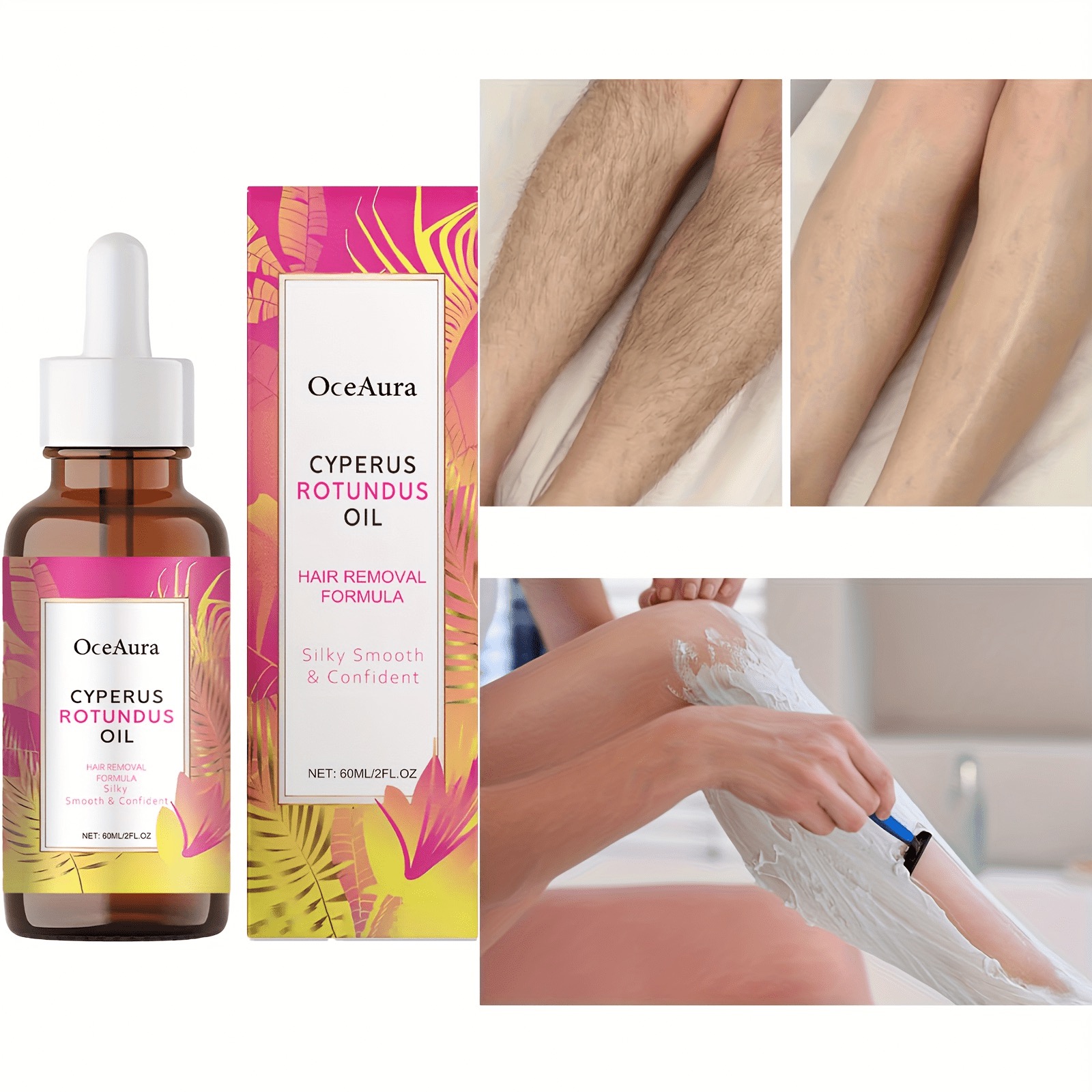 OceAura Cyperus Rotundus Hair Removal Formula Oil