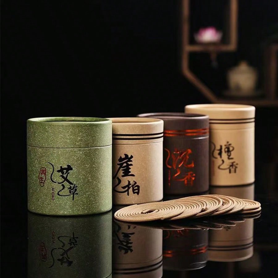 Traditional Chinese Spiral Incense Coils Set