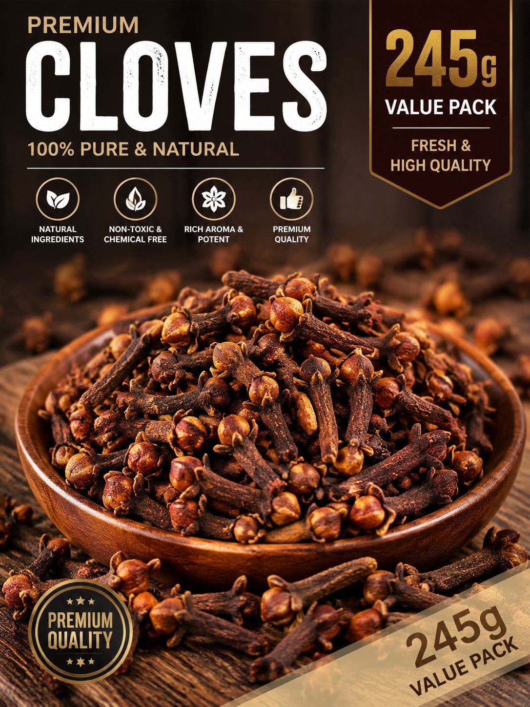 Premium Cloves Value Pack (245g)