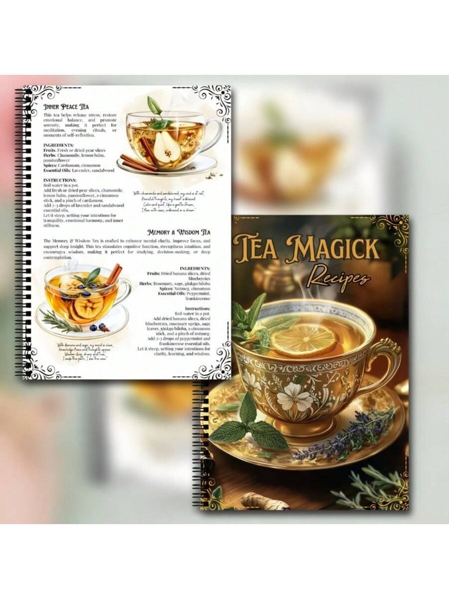 Tea Magick Recipes Spiral Notebook
