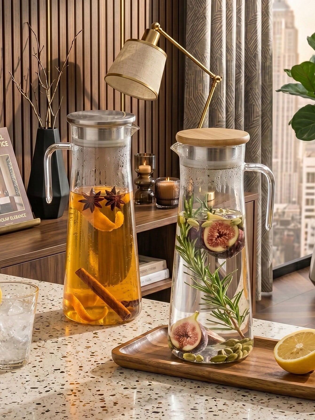 Contemporary Glass Infusion Pitchers