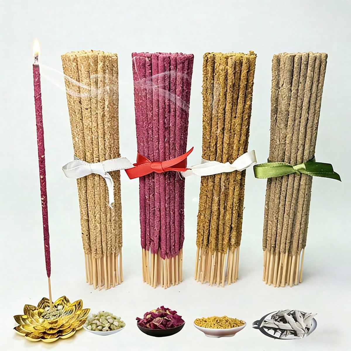 Hand-Rolled Aromatic Incense Stick Set