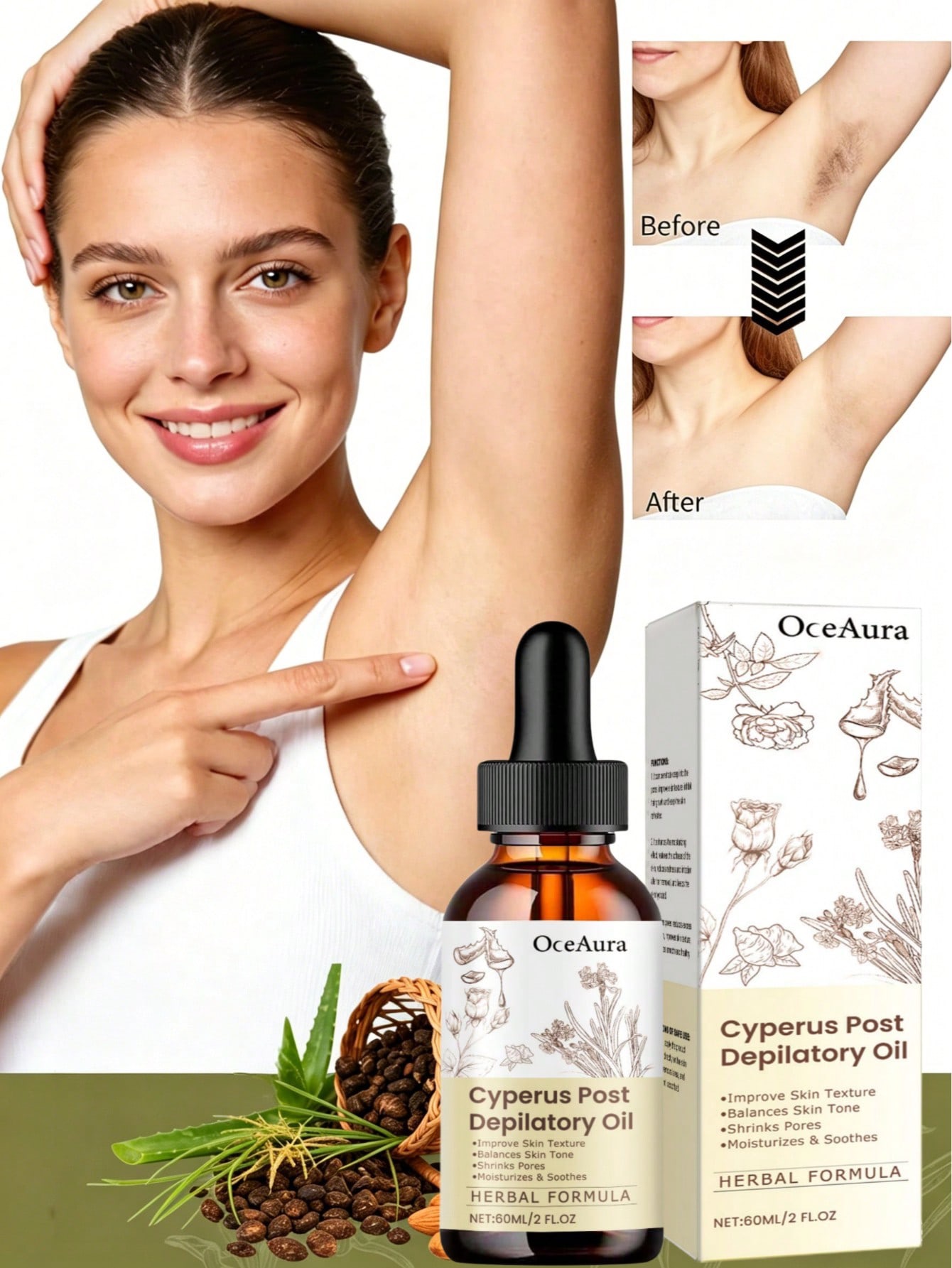 Cyperus Post Depilatory Oil (Herbal Formula