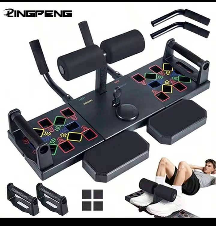 Portable Push-Up Board with Handles, Foldable Home Fitness Equipment for Full Body Workouts