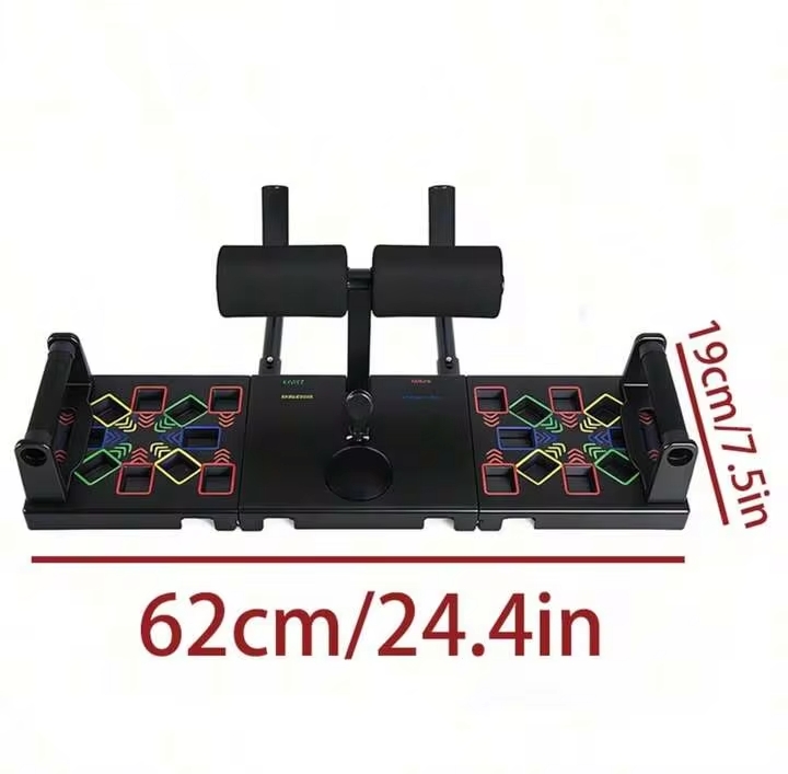 Portable Push-Up Board with Handles, Foldable Home Fitness Equipment for Full Body Workouts 2