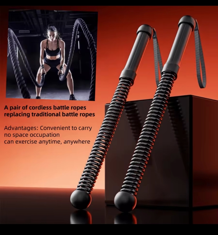 Weighted Cordless Battle Rope, Strength & Endurance Training for Men and Women
