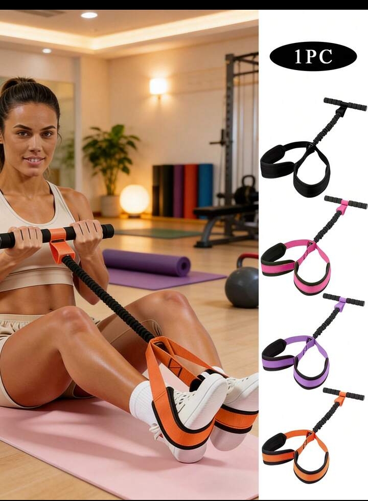 Multi-Function Pedal Resistance Band, Stretch Fitness Equipment for Arms, Legs & Core