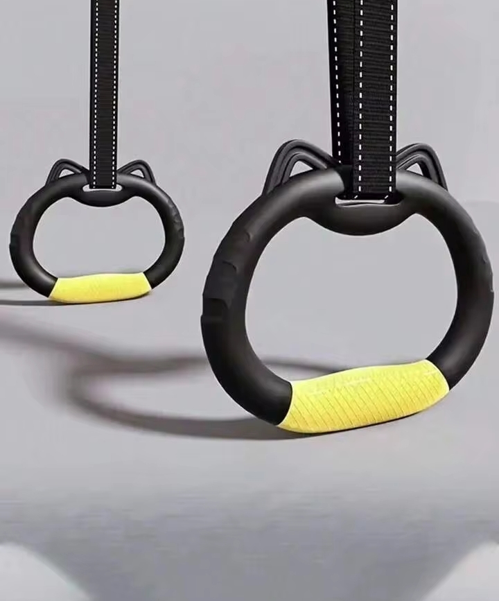 Gymnastic Training Rings, PA Material Exercise Rings for Pull-Ups, Dips & Full Body Workouts 3