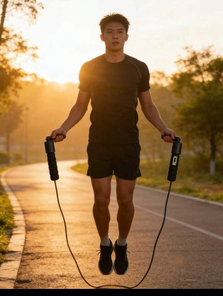 Digital Jump Rope with Counter, Adjustable Fitness Skipping Rope for Home Workouts 3