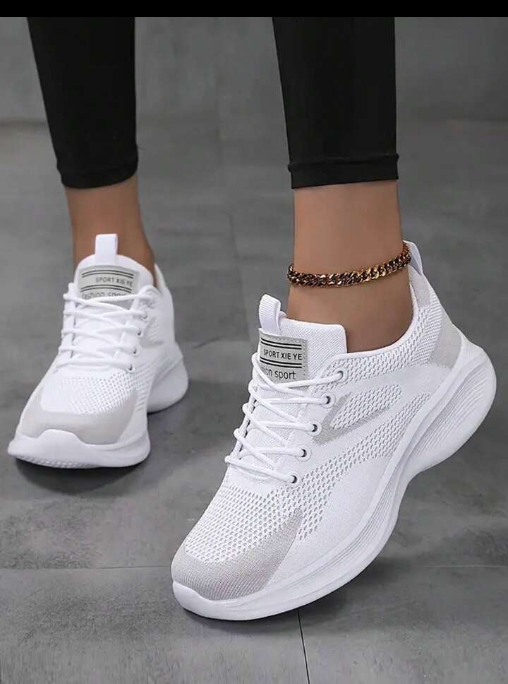Unisex Lace-Up Athletic Shoes, Breathable Everyday Sports Sneakers 2
