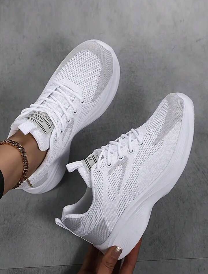 Unisex Lace-Up Athletic Shoes, Breathable Everyday Sports Sneakers 3