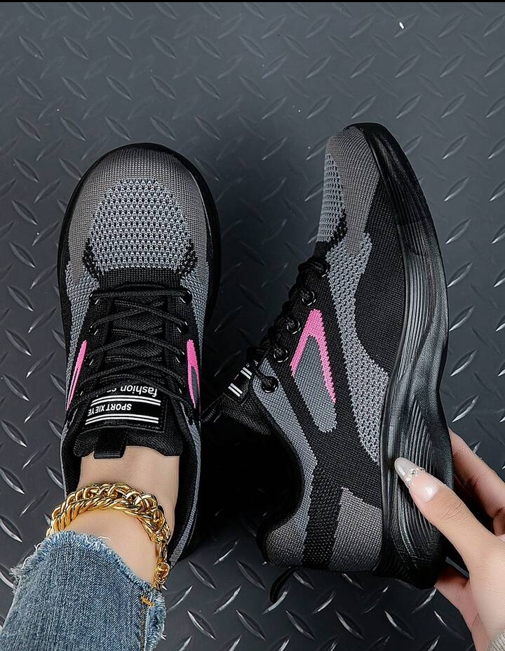Unisex Lace-Up Athletic Shoes, Breathable Everyday Sports Sneakers 2