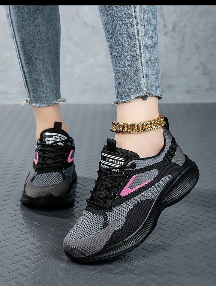 Unisex Lace-Up Athletic Shoes, Breathable Everyday Sports Sneakers 3