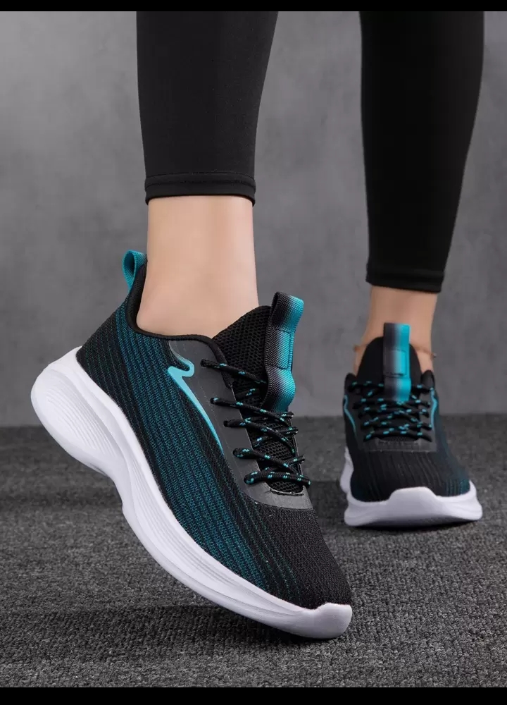 Women's Yoga & Running Sneakers, Comfortable Round Toe Athletic Shoes