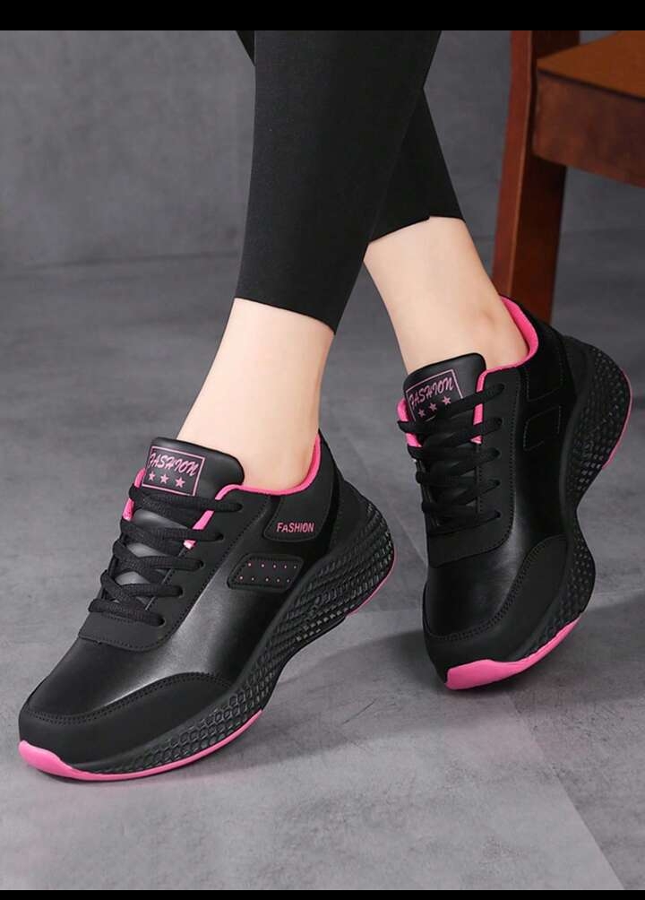Women's Everyday Sports Shoes, Lightweight Casual Lace-Up Sneakers