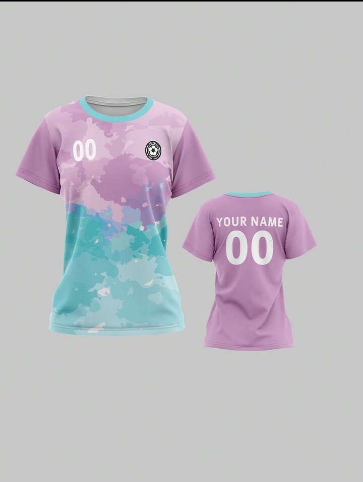 Women's Team Sports Shirt, Personalized Football Jersey for School & Club Events