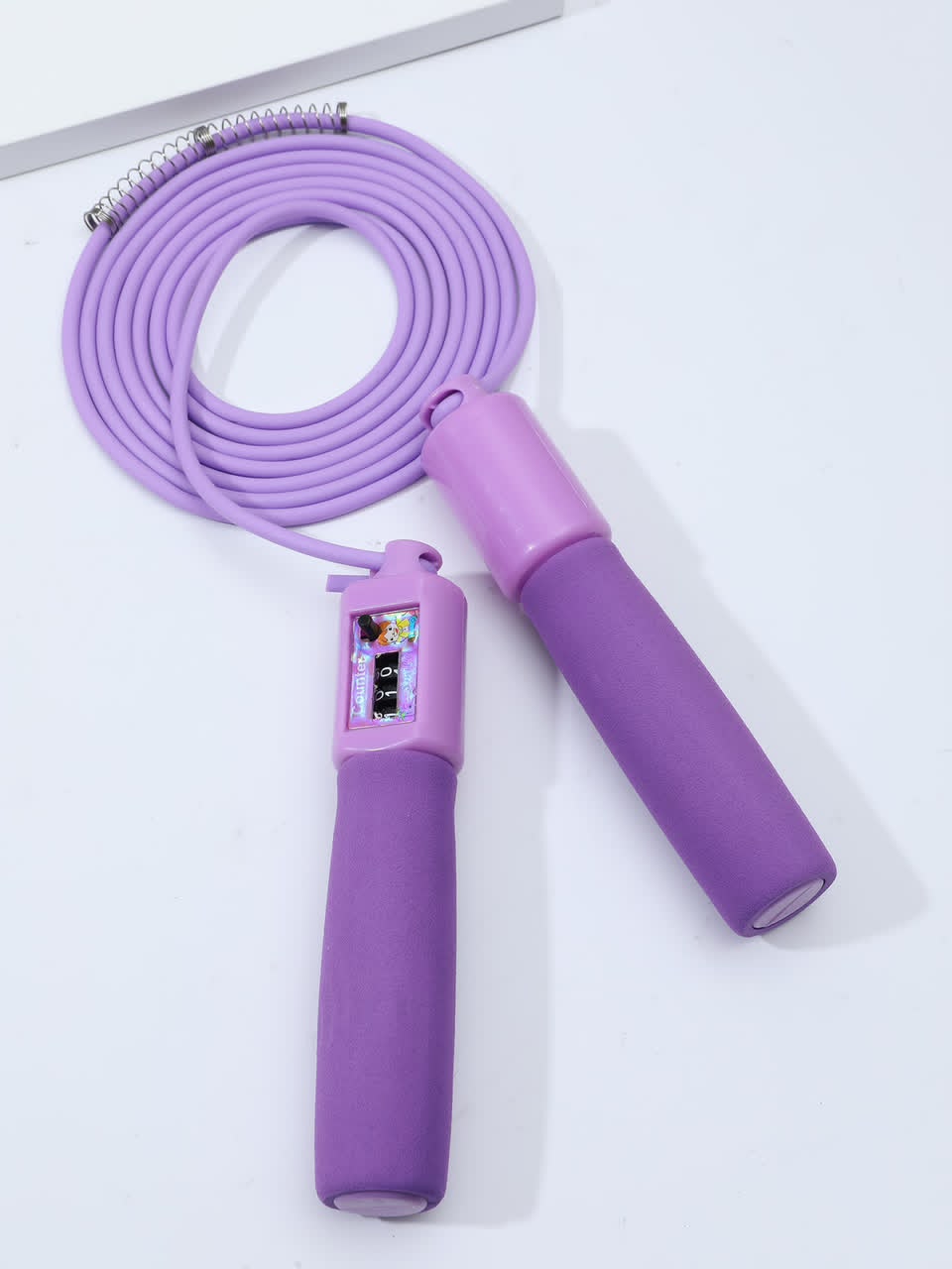 Digital Counting Jump Rope – Adjustable Foam-Handle Fitness Skipping Rope for Cardio Training
