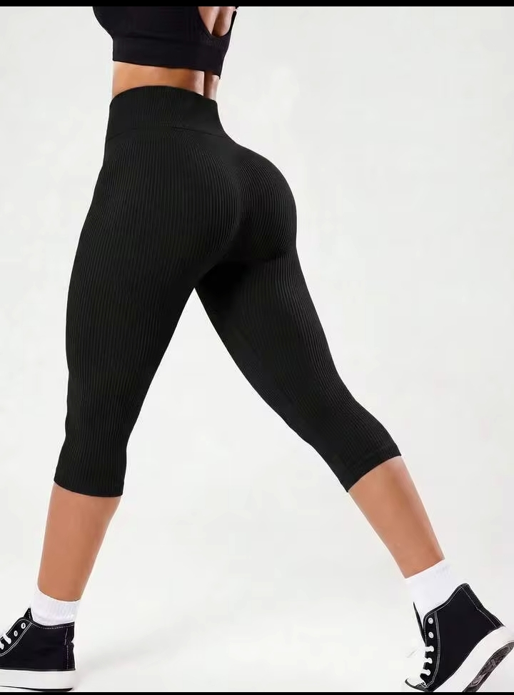 Women's Seamless Yoga Leggings, High-Rise Workout Pants for Fitness & Casual Wear