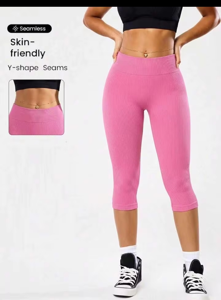 Women's High-Waist Solid Color Sports Leggings, Stretch Tummy Control Workout Pants for Yoga, Gym, Running & Everyday Wear 3