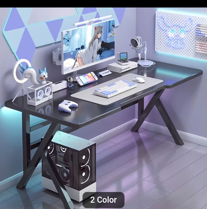100cm Modern Computer Desk, Office Gaming Desk, Study & Writing Table for Home, Bedroom & Office
