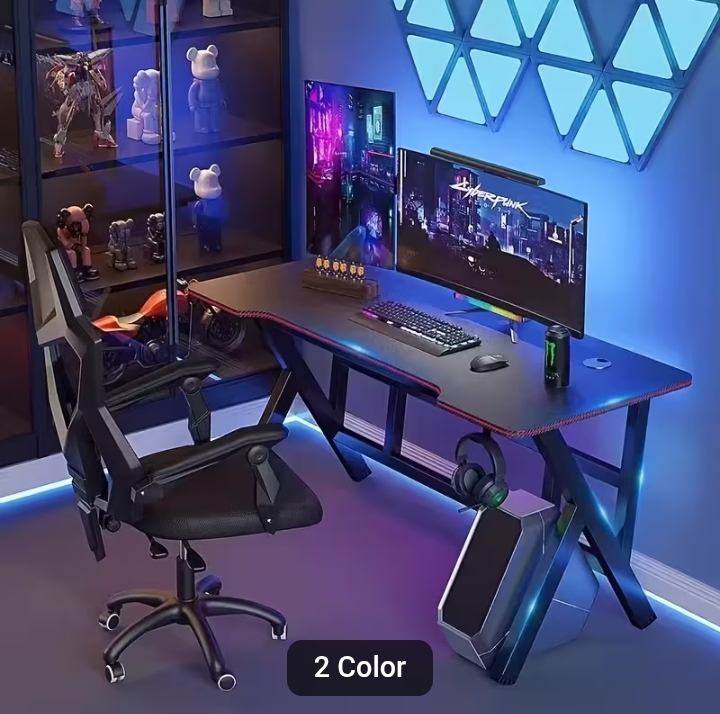 100cm Modern Computer Desk, Office Gaming Desk, Study & Writing Table for Home, Bedroom & Office