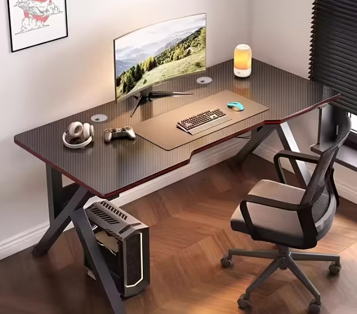 100cm Modern Computer Desk, Office Gaming Desk, Study & Writing Table for Home, Bedroom & Office