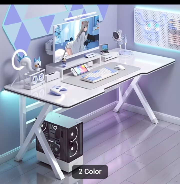 100cm Modern Computer Desk, Office Gaming Desk, Study & Writing Table for Home, Bedroom & Office