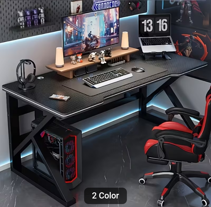 100cm Modern Computer Desk, Office Gaming Desk, Study & Writing Table for Home, Bedroom & Office