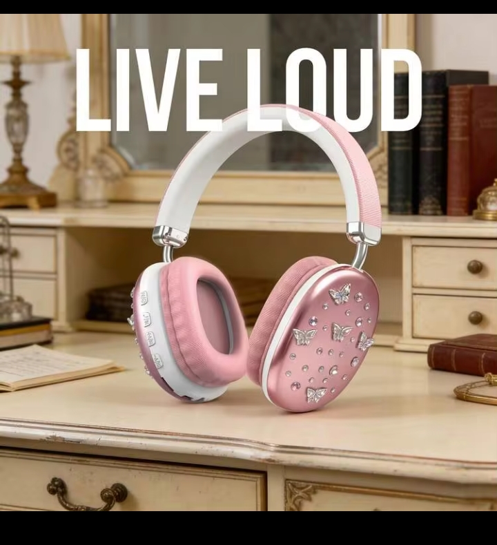 Gerripuer Fully Enclosed Wireless Headphones, 5.3 Intelligent Chip, Hi-Fi Sound Quality, 360° Surround Sound, Dual Connectivity, Anti-Shake, Ultra-Long Battery Life, Fashionable Wireless Headphones 2